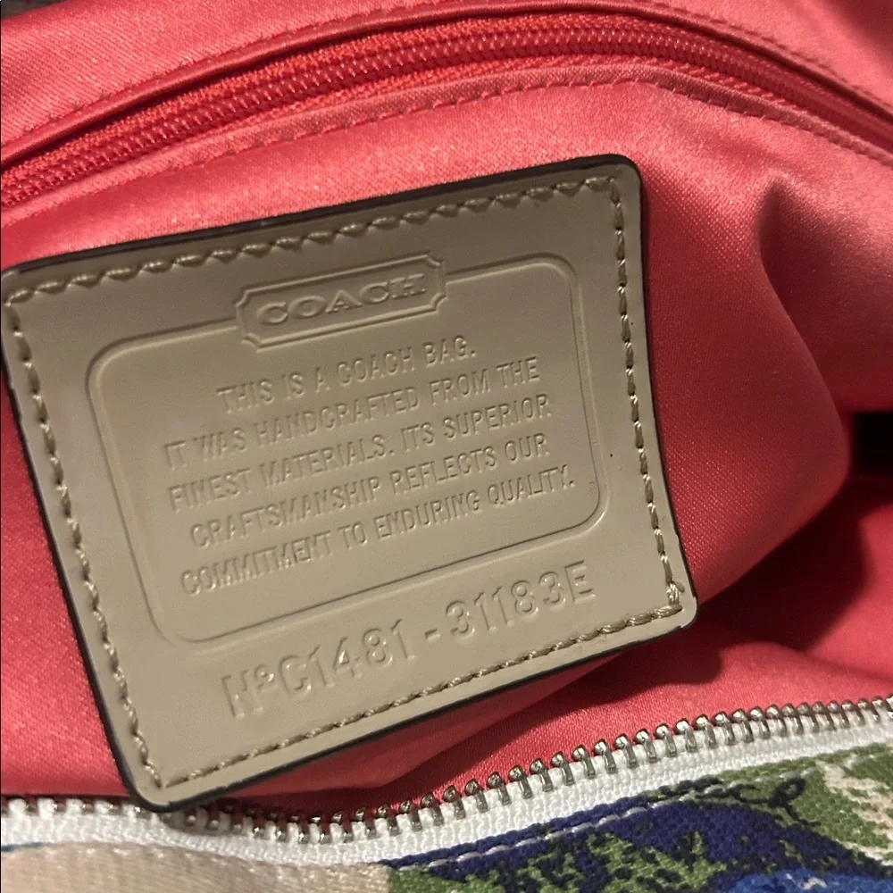 Vintage Y2K Coach‎ Multicolor Patterned Bag Crossbody